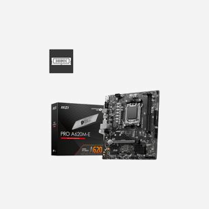 MSI PRO A620M-E : Carte mère AMD A620 micro ATX Socket AM5, DDR5-SDRAM 96Go max, M.2 PCIe 4.0, RAID 0/1/10, Realtek ALC897, Gigabit Ethernet - Miniature 5