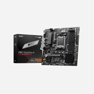 MSI PRO B650M-P : Carte mère micro ATX AMD B650 Socket AM5 pour Ryzen 7000, 4x DDR5-SDRAM 192Go max, M.2/SATA, 2.5GbE Realtek RTL8125-BG - Miniature 1