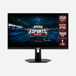 MSI G244F E2 : Écran PC 23.8" FHD (1920x1080) Rapid IPS 180Hz 1ms, Adaptive Sync, 2xHDMI 2.0b, DisplayPort 1.2a, Noir, Montage VESA 75x75mm - Miniature 1