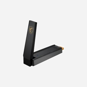 MSI AXE5400 Adaptateur USB Type-A vers USB 2.0 Noir, Compatible Windows 10/11, Dimensions 102x30x19mm, Connectivité Sans Fil 2.4/5GHz - Miniature 3