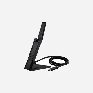 MSI AXE5400 Adaptateur USB Type-A vers USB 2.0 Noir, Compatible Windows 10/11, Dimensions 102x30x19mm, Connectivité Sans Fil 2.4/5GHz - Miniature 5