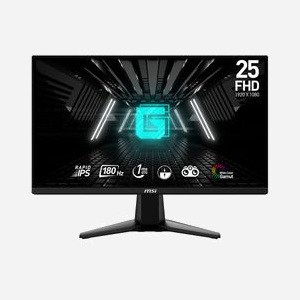 MSI G255F : Écran LCD 24.5" Full HD (1920x1080) Rapid IPS, 180Hz, 1ms, Adaptive Sync, HDMI 2.0b/DisplayPort 1.2a, Noir - Miniature 1