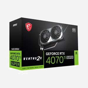 Carte Graphique MSI GeForce RTX 4070 Ti SUPER 16GB GDDR6X VENTUS 2X OC, 2685MHz, PCI Express 4.0, DisplayPort 1.4a, HDMI 1.2a, NVIDIA G-SYNC, 2 ventilateurs - Miniature 4