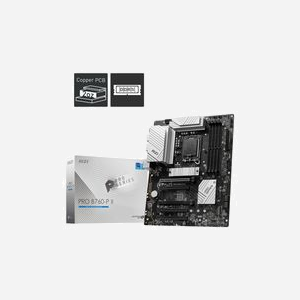 MSI PRO B760-P II : Carte mère ATX Intel B760, Socket LGA 1700, DDR5, 256Go max, 2.5GbE, 2x M.2, PCIe 4.0, Realtek ALC897, Windows 11/10 - Miniature 2