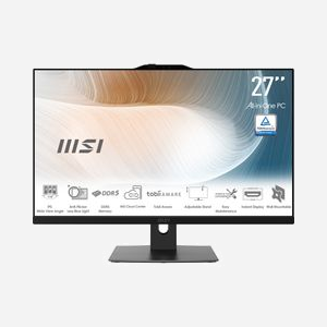 MSI Modern AM272P 1M-816FR All-in-One : Intel Core i5-120U, 27" FHD IPS, 16Go DDR5, 512Go SSD NVMe PCIe, Intel Graphics, Windows 11 Pro, Wi-Fi 6E - Miniature 2