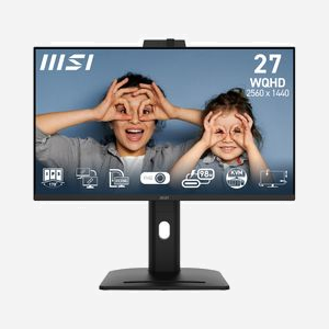MSI Pro MP275QPDG - Écran LCD 27" Wide Quad HD (2560x1440) IPS, 4ms GTG/1ms MPRT, 100Hz, USB Hub, HDMI 2.0b, DisplayPort 1.2a, Noir - Miniature 2