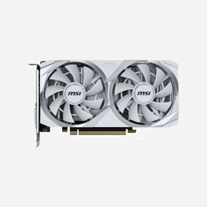 MSI GeForce RTX 3050 VENTUS 2X XS WHITE 8G OC, 8 Go GDDR6, 128-bit, PCIe x8 4.0, 1807 MHz, 2 ventilateurs, HDMI 2.1, DisplayPort 1.4a