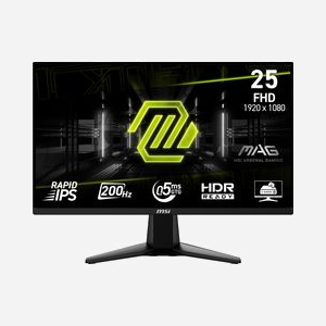 MSI MAG 255F E20 Écran LCD 24.5" Full HD (1920x1080) IPS, 0.5ms GTG, 200Hz, HDMI 2.0b, DisplayPort 1.2, sRGB 100%, VESA 100x100, Noir - Miniature 2