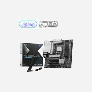 MSI PRO B860M-A WIFI : Carte Mère micro ATX Intel B860, LGA 1851, DDR5 jusqu'à 8800MHz, Wi-Fi 7, Triple M.2 PCIe Gen4/Gen5, Realtek ALC897 - Miniature 1