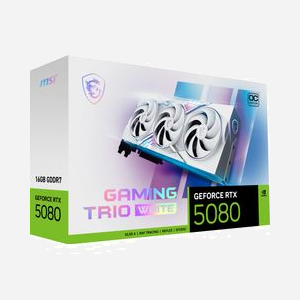 MSI GeForce RTX 5080 GAMING TRIO OC WHITE, 16 Go GDDR7, 256-bit, 30 GHz, PCIe 5.0 x16, Triple Ventilateur, HDMI 2.1b, DisplayPort 2.1a - Miniature 2