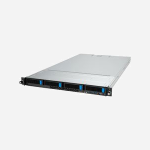 ASUS RS500A-E12-RS4U Serveur Rack 1U AMD EPYC 9004 Socket SP5 DDR5-SDRAM 6.14To 4x3.5" SATA/SAS Gigabit Ethernet Intel I350-AM2 Double Alimentation 800W 80+ Titanium