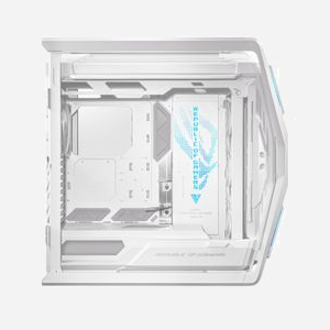 ASUS GR701 ROG Hyperion White - Boîtier PC E-ATX Blanc, 9 Slots, Verre Trempé, USB 3.2 Gen 1/Gen 2, Ventilation 3x140mm Avant & 1x140mm Arrière - Miniature 2