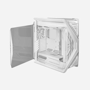 ASUS GR701 ROG Hyperion White - Boîtier PC E-ATX Blanc, 9 Slots, Verre Trempé, USB 3.2 Gen 1/Gen 2, Ventilation 3x140mm Avant & 1x140mm Arrière - Miniature 5