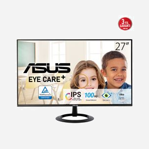 ASUS VZ27EHF - Écran LCD 27" Full HD (1920x1080) IPS, 1ms, 100Hz, HDMI 1.4, VESA 75x75, Anti-reflet, Low-Blue-Light, Noir - Miniature 2