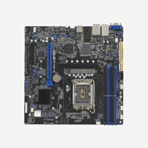 ASUS P13R-M : Carte mère micro ATX Intel C262 LGA 1700, DDR5, 128Go max, M.2, SATA III, ASPEED AST2600, Fast/Gigabit Ethernet, Serveur