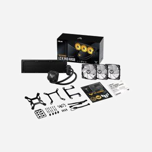 ASUS TUF GAMING LC II 360 ARGB Kit de Refroidissement Liquide CPU (Sockets LGA 115x/1200/1700 & AM4/AM5), Radiateur 397x120x27mm, 3x 120mm PWM 800-2000RPM, Noir - Miniature 5