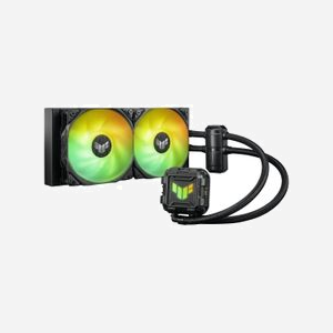 ASUS TUF GAMING LC II 240 ARGB - Kit de refroidissement liquide pour processeur, radiateur 277mm, 2 ventilateurs 120mm (800-2000 RPM, 29dB, 67 CFM), sockets LGA 115x/1200/1700, AM4/AM5 - Miniature 2