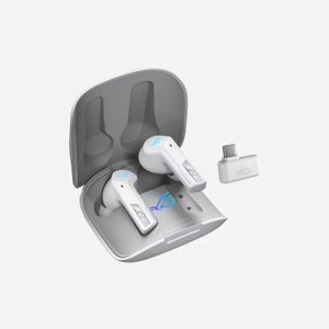 ASUS ROG Cetra Speednova Blanc - Écouteurs True Wireless Stereo (TWS) Bluetooth 5.3, 20-40000Hz, IPX4, Microphone, Autonomie 46h, Android/iOS