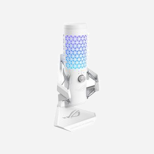 ASUS ROG Carnyx Blanc - Microphone de Table USB Type-A, Cardioïde, 20-20000Hz, -37dB, 24bit/192kHz, Diaphragme 2.5cm, Câble 3m, Métal - Miniature 3