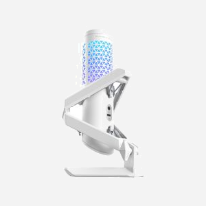 ASUS ROG Carnyx Blanc - Microphone de Table USB Type-A, Cardioïde, 20-20000Hz, -37dB, 24bit/192kHz, Diaphragme 2.5cm, Câble 3m, Métal - Miniature 4