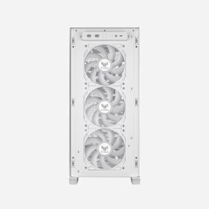 ASUS TUF Gaming GT302 ARGB Blanc - Boîtier PC Midi Tower EATX/ATX/microATX/Mini-ITX, 2x3.5", 2x2.5", 4x140mm ARGB, USB 3.2 Gen 1/Gen 2x2 - Miniature 3