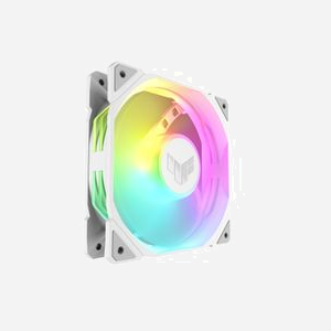 ASUS TUF GAMING TR120 ARGB REVERSE - Refroidisseur d'air pour boitier PC 12cm, 2000 tr/min, 76.3 CFM, 29dB, roulement hydraulique, éclairage ARGB, Blanc - Miniature 2