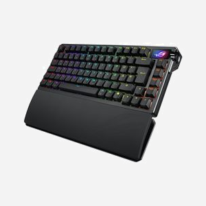ASUS ROG Azoth Extreme - Clavier Gamer 75% QWERTZ, USB+RF Wireless+Bluetooth, Mécanique, Rétroéclairage LED RGB, OLED, 8000Hz, Anti-ghosting, Windows 11/macOS - Miniature 2