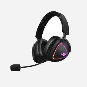 ASUS ROG Delta II - Casque Gaming Filaire & Bluetooth, USB Type-C, Circum-aural 20-20000Hz, Micro unidirectionnel amovible, Batterie 1800mAh, Rétroéclairage RGB