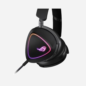 ASUS ROG Delta II - Casque Gaming Filaire & Bluetooth, USB Type-C, Circum-aural 20-20000Hz, Micro unidirectionnel amovible, Batterie 1800mAh, Rétroéclairage RGB - Miniature 2
