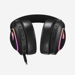 ASUS ROG Delta II - Casque Gaming Filaire & Bluetooth, USB Type-C, Circum-aural 20-20000Hz, Micro unidirectionnel amovible, Batterie 1800mAh, Rétroéclairage RGB - Miniature 4