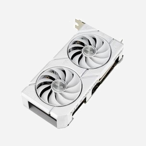 ASUS Dual GeForce RTX 4060 EVO White, 8GB GDDR6, 128-bit, PCIe 4.0, 2535MHz Boost, 3072 CUDA Cores, HDMI 2.1a, DisplayPort 1.4a - Miniature 3