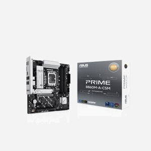 ASUS PRIME B860M-A-CSM - Carte mère micro ATX - Intel B860 - Socket LGA 1851 - DDR5-SDRAM 256Go max - M.2/SATA III - 2.5GbE - Miniature 3