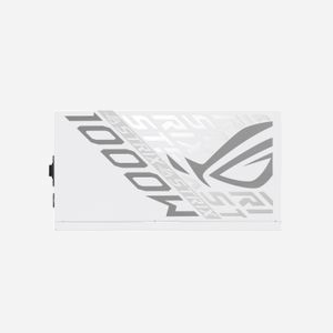ASUS ROG Strix 1000P Gaming White - Alimentation 1000W ATX 3.1 80+ Platinum - PFC Actif, 20+4 Pin, Câbles Modulaires, Ventilateur Semi-Passif