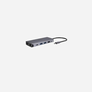 Acer Dongle 12-en-1 USB 3.2 Gen 1 Type-C Argent : 2x USB 2.0, 2x USB 3.2 Gen 1 Type-A, 2x HDMI 2.0, 1x DisplayPort 1.4, Ethernet Gigabit, Lecteur SD/MicroSD, Audio 3.5mm, Alimentation 100W, Compatible Windows/macOS/ChromeOS - Miniature 2