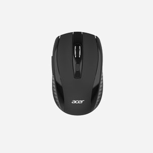 Acer MX202 Souris Optique Sans Fil 2.4GHz 1000 DPI Ambidextre 6 Boutons Noire - Interface RF, Alimentation Piles AAA, 58x99x35mm, 54g - Miniature 1