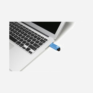Clé USB HP v150w 16 Go USB Type-A 2.0 Noir/Bleu Format Slide Compatible Windows Température d'opération 0-60°C Réf. HPFD150W-16 - Miniature 4