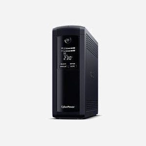 CyberPower VP1200ELCD - UPS Interactive Ligne 1.2kVA/720W, 5 Prises Type F, USB, RS-232, LCD, Autonomie 4/12 min (Pleine/Demi Charge)