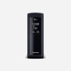 CyberPower VP1200ELCD - UPS Interactive Ligne 1.2kVA/720W, 5 Prises Type F, USB, RS-232, LCD, Autonomie 4/12 min (Pleine/Demi Charge) - Miniature 2