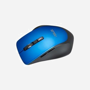ASUS WT425 Souris Optique sans Fil RF 1600 DPI, 5 Boutons, Molettes, Interface USB Type-A, Noir/Bleu, Droitier, Compatible Windows, 64g - Miniature 3
