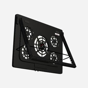 Mars Gaming MNBC2 - Refroidisseur PC Portable 17.3" - 5 Ventilateurs (1x12cm + 4x7cm) 1000-2000RPM 74.35CFM 20dB - USB 2.0 - Éclairage Rouge - Miniature 2