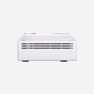 QNAP QSW-308-1C Switch Non-géré 8x Gigabit Ethernet + 3x 10GbE SFP+/RJ45, Capacité 76 Gbit/s, Blanc, Sans Ventilateur - Miniature 5
