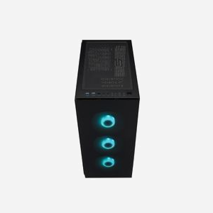 FSP CMT340 Plus Boîtier PC Bureau Noir - ATX/Micro-ATX/ITX, 4 ventilateurs 120mm, Radiateur avant 360mm/supérieur 240mm, USB 3.2 Gen 1, baie 2.5/3.5" - Miniature 3