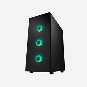 FSP CMT340 Plus Boîtier PC Bureau Noir - ATX/Micro-ATX/ITX, 4 ventilateurs 120mm, Radiateur avant 360mm/supérieur 240mm, USB 3.2 Gen 1, baie 2.5/3.5" - Miniature 5