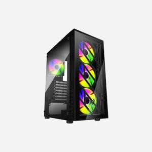 FSP CMT192 Boîtier PC Midi Tower Noir (ATX, micro ATX, Mini-ITX) - 3x 120mm avant, 1x 120mm arrière - USB 3.2 Gen 1, USB 2.0 - SPCC, Verre Trempé - Miniature 1