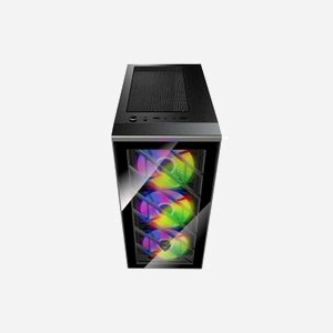 FSP CMT192 Boîtier PC Midi Tower Noir (ATX, micro ATX, Mini-ITX) - 3x 120mm avant, 1x 120mm arrière - USB 3.2 Gen 1, USB 2.0 - SPCC, Verre Trempé - Miniature 3