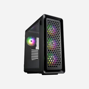FSP CUT593P Tower Noir - Boîtier PC ATX/Micro-ATX/Mini-ITX, 3x140mm avant, 1x140mm arrière, Baies 3.5"/2.5", USB 3.2 Gen1/Gen2, Verre Trempé