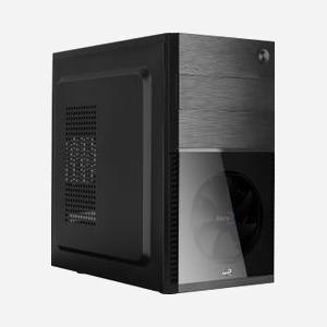 Aerocool CS-105BK Mini Tower PC Noir Micro ATX / Mini-ITX, 1x120mm avant, 2x3.5", 1x2.5", USB 3.2 Gen 1, Hauteur CPU 148mm, Longueur GPU 320mm - Miniature 1