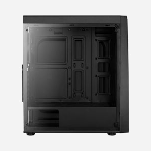 Aerocool Bolt Midi Tower Noir - Boîtier PC ATX/micro ATX/Mini-ITX, Acrylique, 2x3.5", USB 3.2 Gen 1, Ventilateur 120mm arrière, façade éclairée, compatible radiateur 240mm. - Miniature 5