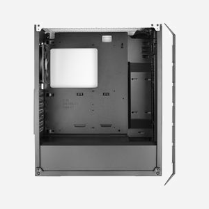 Aerocool CYLONPROWG Blanc - Boîtier PC Midi Tower ATX/micro ATX/Mini-ITX, 2x3.5", 4x2.5", USB 3.2 Gen 1, Ventilateur 120mm arrière, façade RGB, compatible watercooling 240mm - Miniature 5
