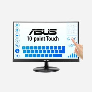ASUS VT229H Moniteur Tactile 21.5" Full HD LED IPS 1920x1080 5ms 250cd/m² Noir, Hub USB, HDMI 1.4, VESA 100x100, Haut-parleurs 3W